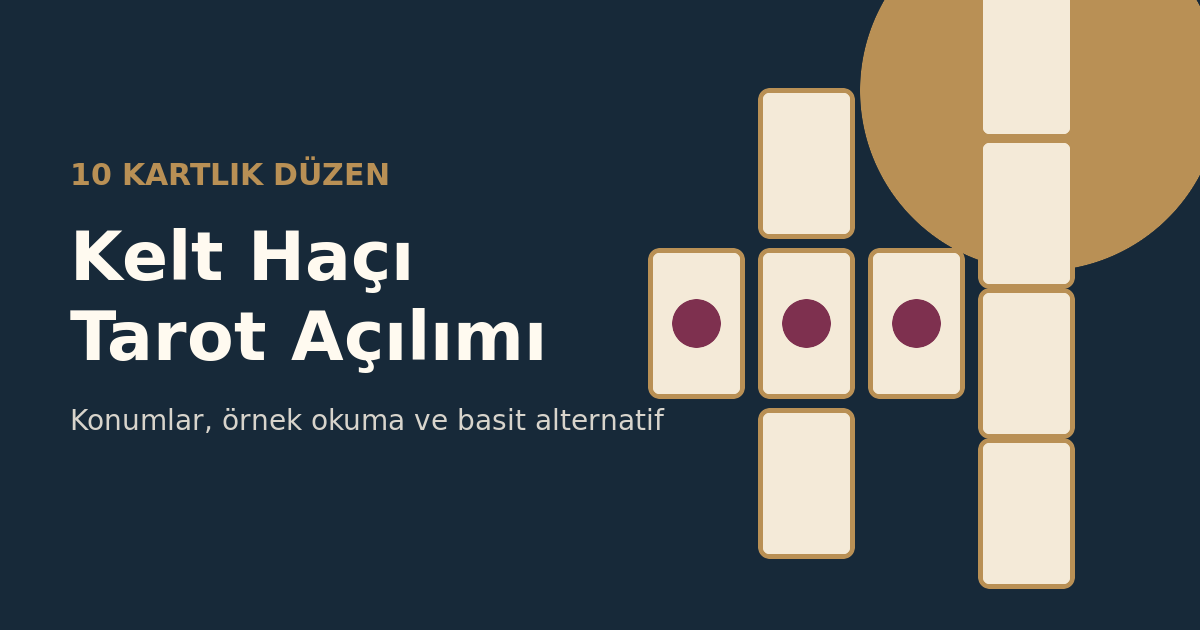 Kelt Haçı Tarot Açılımı: 10 Kartın Konumları