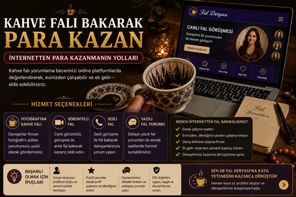 Kahve Falı Bakarak Para Kazanmak Mümkün mü? İnternetten Gelir Elde Etmenin Yolları