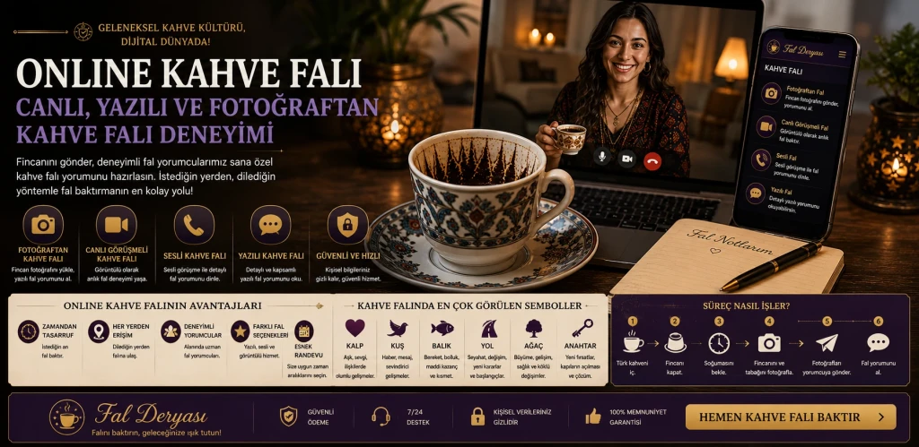 Online Kahve Falı: Canlı, Yazılı ve Fotoğraftan Kahve Falı Deneyimi Rehberi