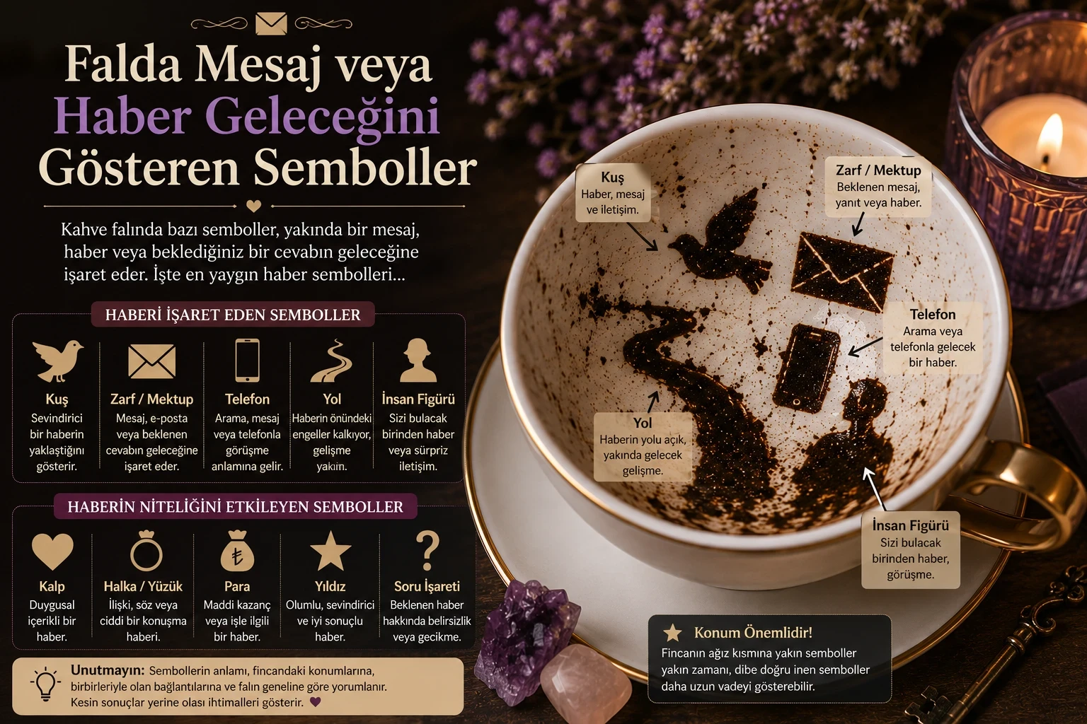 Falda Mesaj veya Haber Geleceğini Gösteren Semboller Nelerdir?