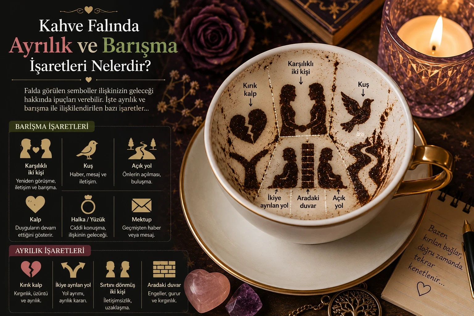 Kahve Falında Ayrılık ve Barışma İşaretleri Nelerdir?